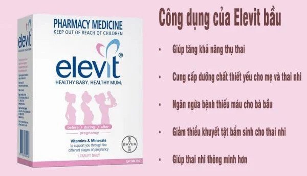 Lợi ích của việc bổ sung Elevit cho bà bầu trong giai đoạn 3 tháng đầu thai kỳ
