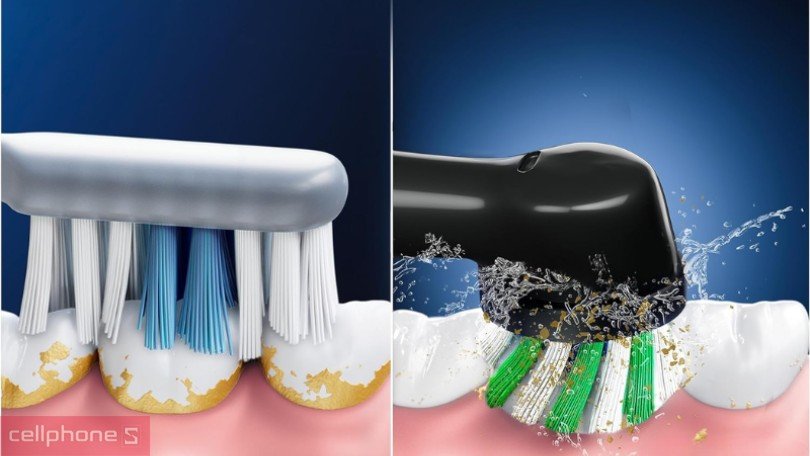 Lợi ích làm sạch sâu của bàn chải điện Oral B