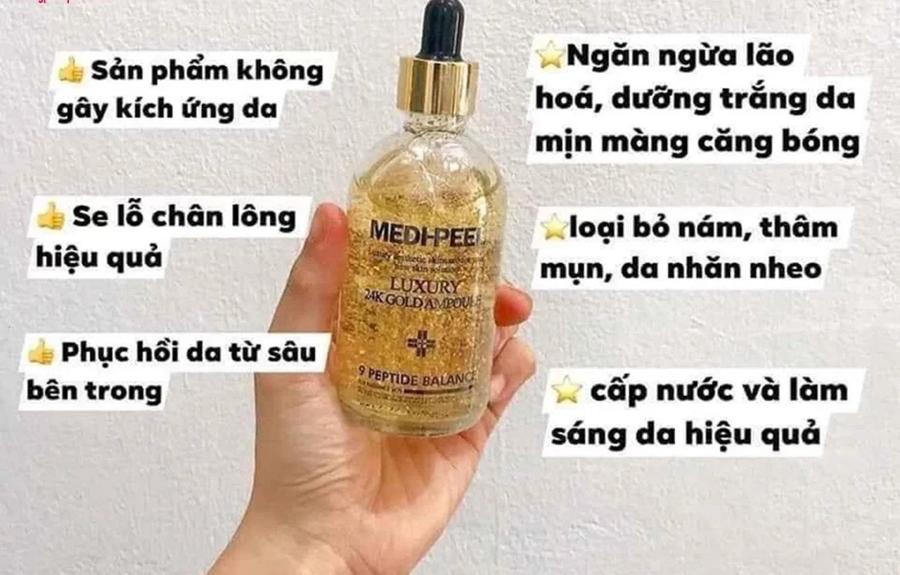 Lợi ích vượt trội của serum vàng 24k Pure Gold