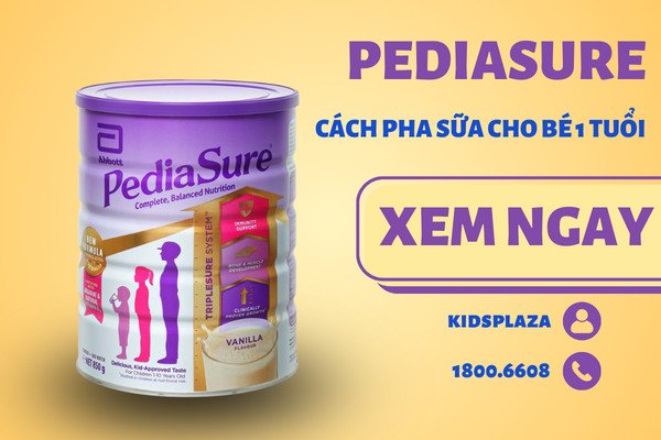 Lon sữa bột Pediasure Úc 850g hương vani dành cho trẻ từ 1 đến 10 tuổi