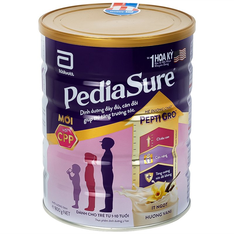 Lon sữa Pediasure 1-10 tuổi, giải pháp dinh dưỡng toàn diện cho trẻ biếng ăn