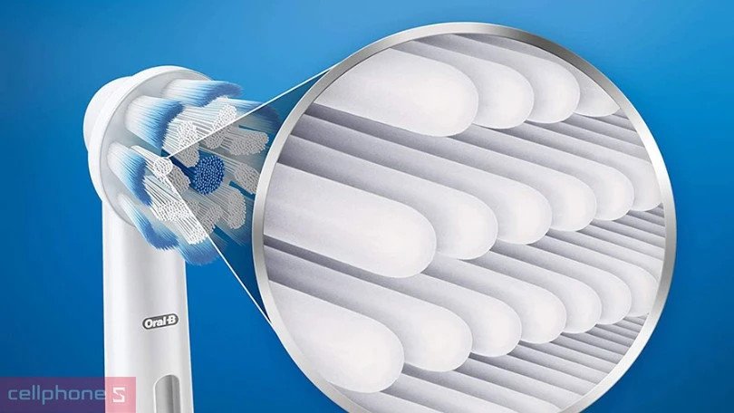 Lông bàn chải siêu mềm mịn của Oral-B làm sạch sâu mà không gây tổn thương