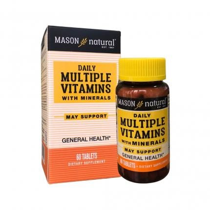 Mason Natural Daily Multiple Vitamins with Minerals - Thuốc bổ cho người trên 50 tuổi