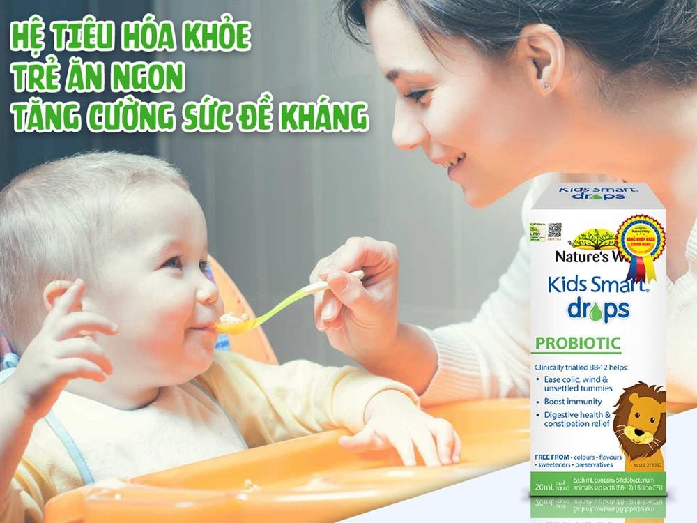 Men vi sinh cho trẻ sơ sinh hỗ trợ tiêu hóa