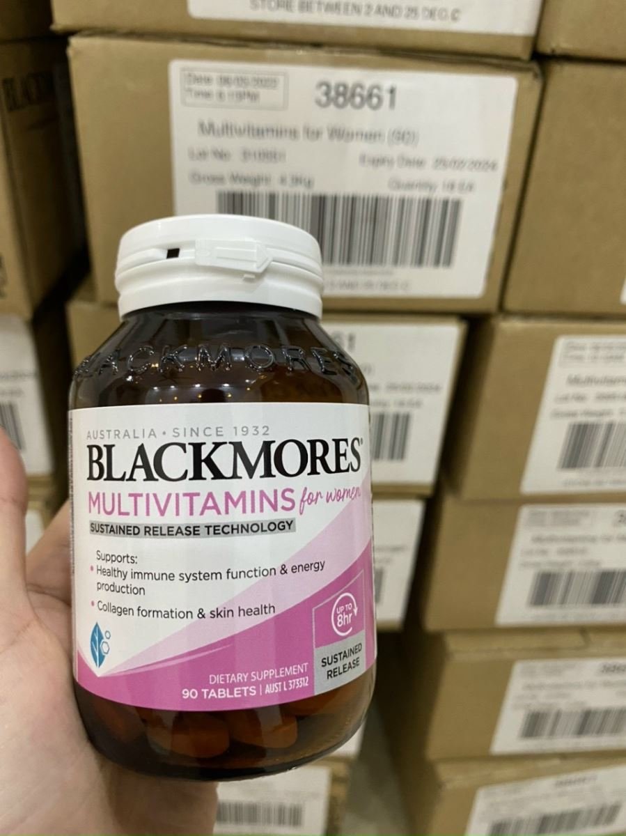 Viên uống hỗ trợ sức khỏe toàn diện Blackmores Multivitamin for Women hộp 90  viên của Úc