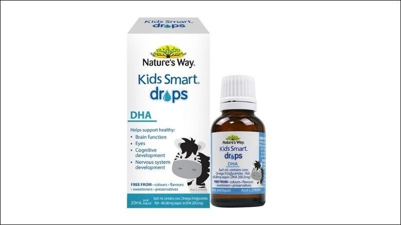 Nature's Way Kids Smart Drop, thuốc bổ não trẻ em dạng giọt tiện lợi