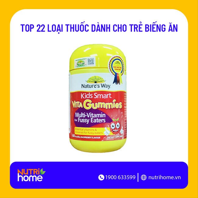Nature's Way Vita Gummies Multi-Vitamin dạng kẹo dẻo cho trẻ kén ăn