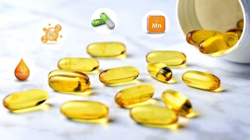 Nhiều loại viên uống bổ não với các thành phần dinh dưỡng đa dạng