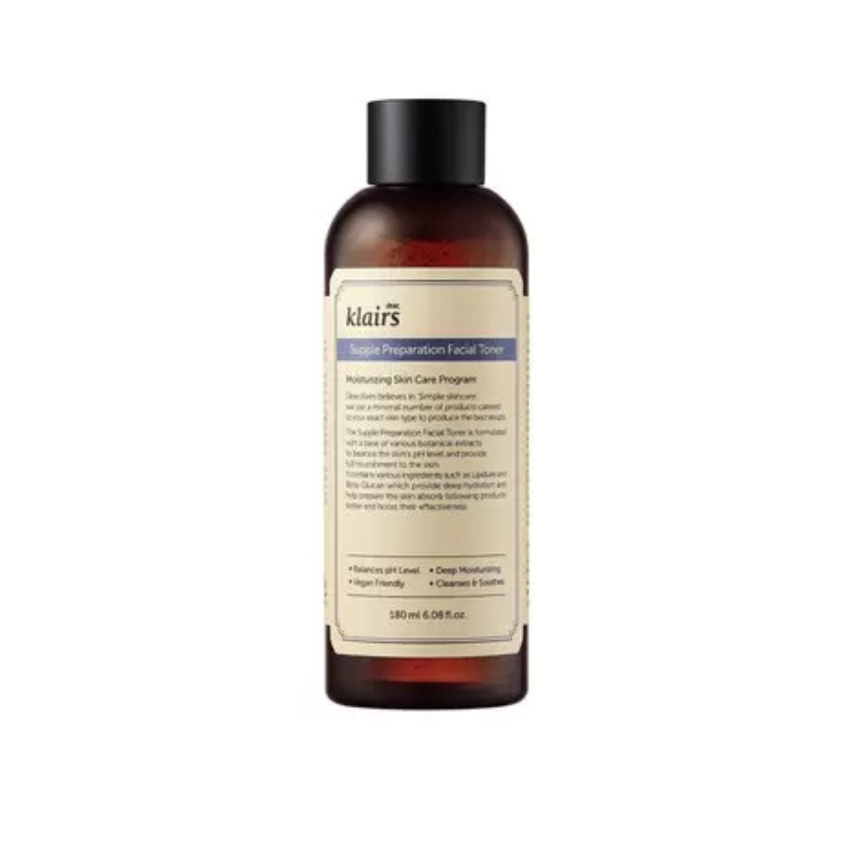 Nước hoa hồng Klairs Supple Preparation Facial Toner giúp làm dịu và se khít lỗ chân lông