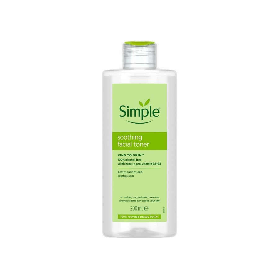 Nước hoa hồng Simple Soothing Facial Toner dịu nhẹ, hỗ trợ thu nhỏ lỗ chân lông