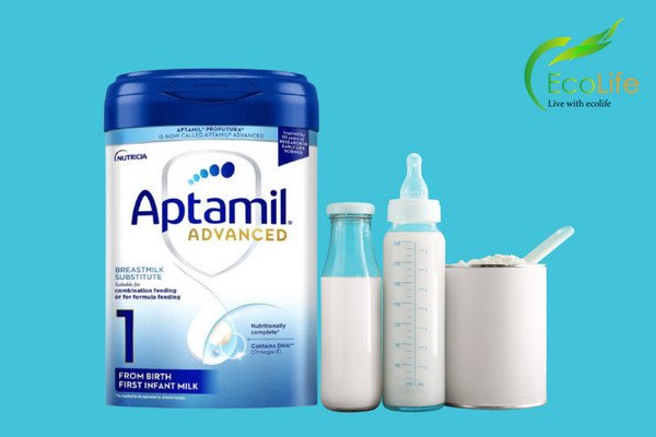 Nước khoáng không phù hợp để pha sữa Aptamil Anh