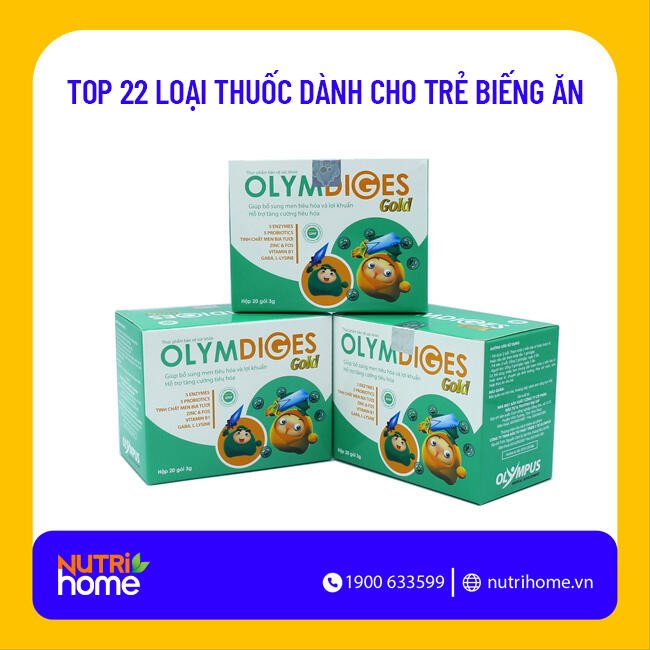 Olymdiges Gold bổ sung men vi sinh có lợi cho đường ruột của trẻ