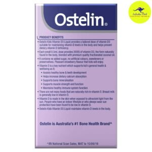 Siro bổ sung vitamin cho trẻ Ostelin Kids Vitamin D3 Liquid 20ml Siro bổ sung vitamin cho trẻ Ostelin Kids Vitamin D3 Liquid 20ml