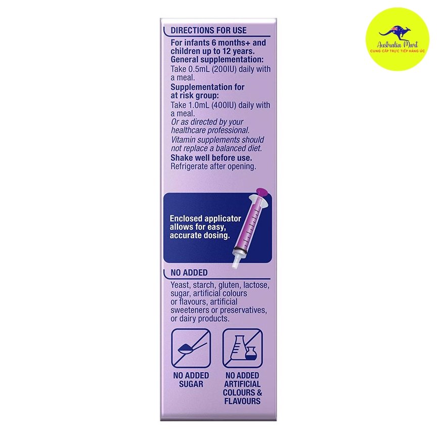 Siro bổ sung vitamin cho trẻ Ostelin Kids Vitamin D3 Liquid 20ml Siro bổ sung vitamin cho trẻ Ostelin Kids Vitamin D3 Liquid 20ml
