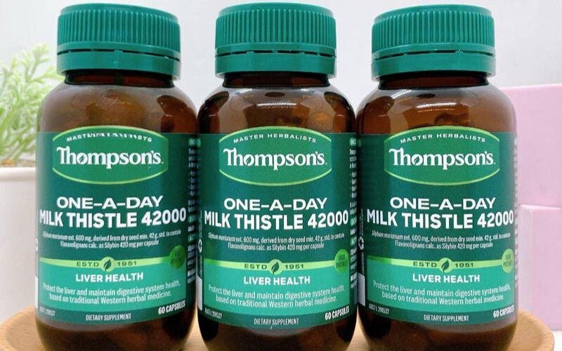 Sản phẩm bổ gan Úc Milk Thistle Thompsons giúp hỗ trợ chức năng gan