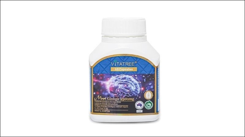 Sản phẩm hỗ trợ trí não Vitatree Maxi Ginkgo từ Úc