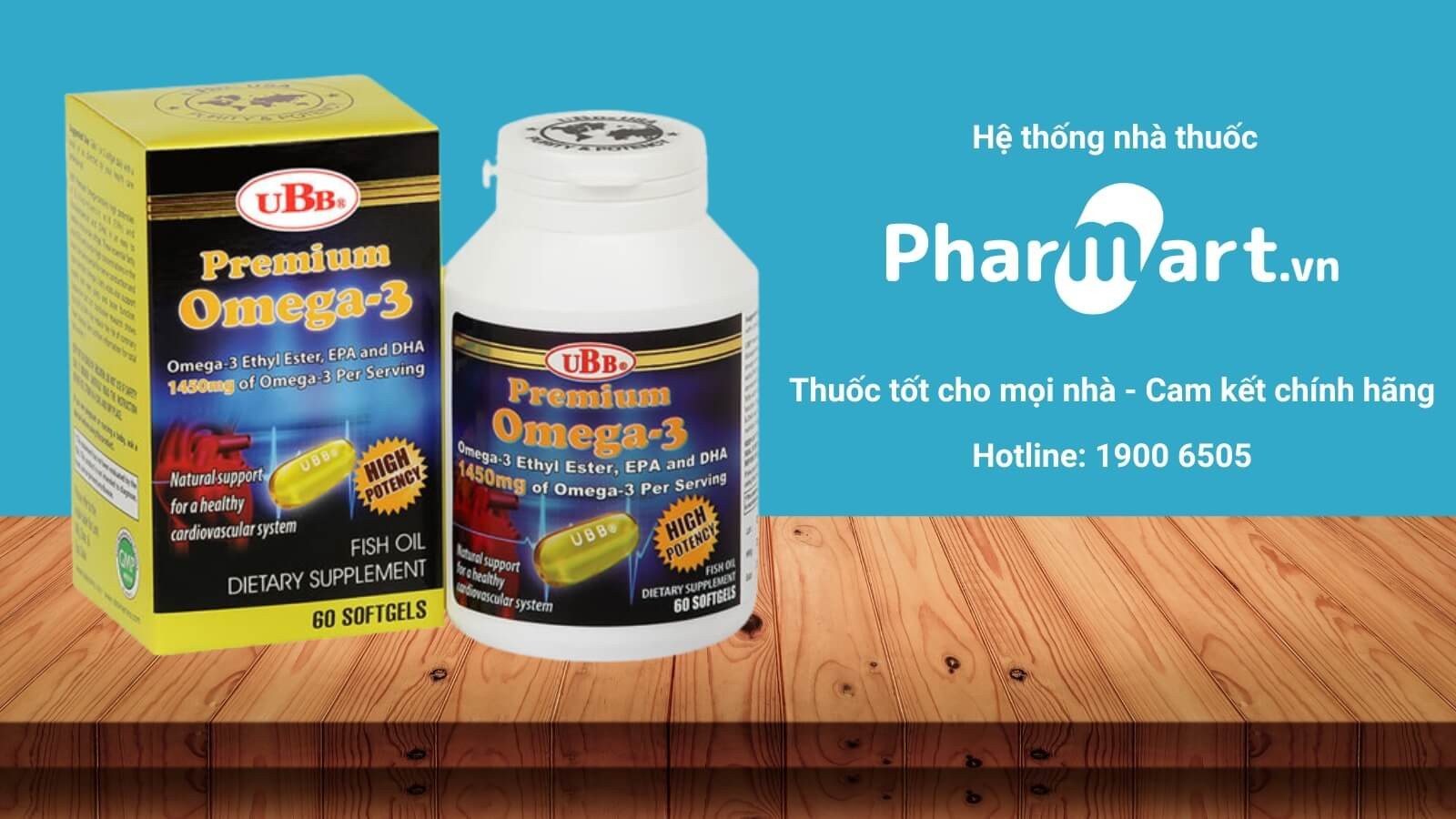 Sản phẩm Omega 3 UBB Premium của Mỹ được cấp phép lưu hành, an toàn cho người dùng