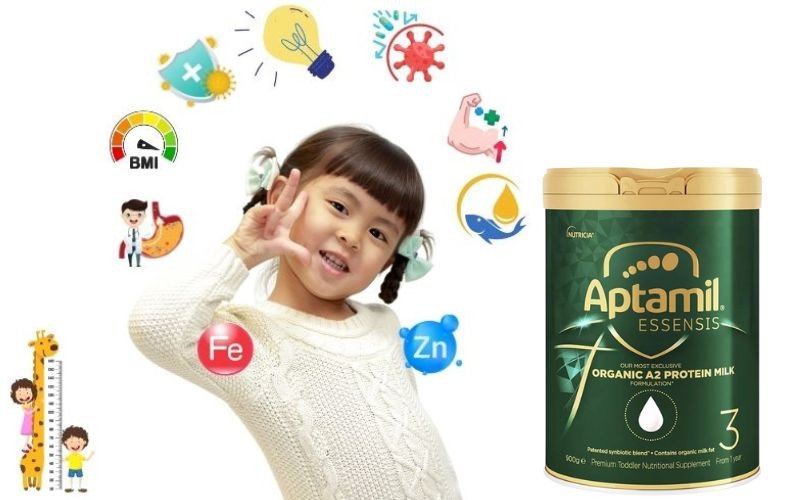 Sản phẩm sữa Aptamil Essensis, hỗ trợ phát triển trí não và chiều cao cho trẻ từ Úc