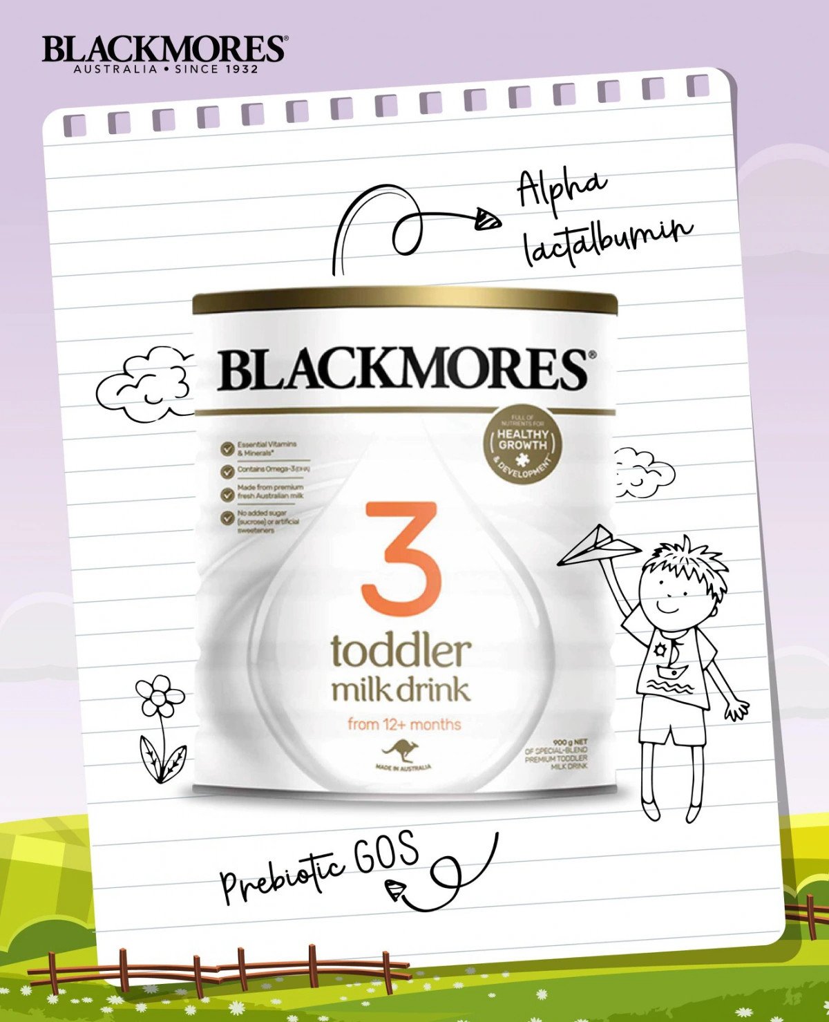 Sản phẩm sữa Blackmores số 3 chính hãng từ Úc, đảm bảo chất lượng và dinh dưỡng tối ưu cho bé