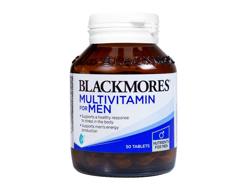 Sản phẩm vitamin tổng hợp cho người suy nhược cơ thể Blackmores Multivitamin For Men của Úc.