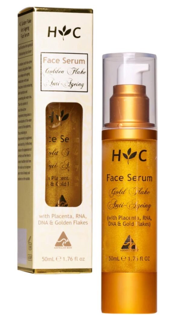 Serum nhau thai cừu Healthy Care Anti-Ageing Gold Flake với tinh chất vàng làm sáng da