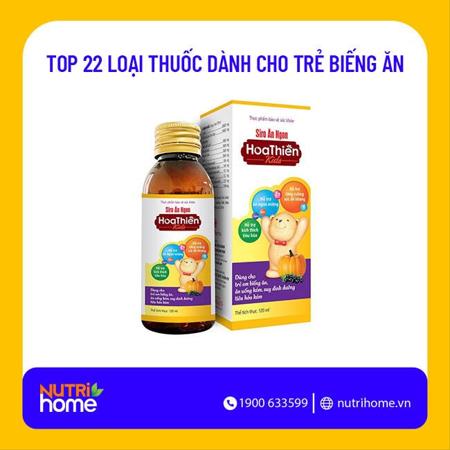 Siro Ăn Ngon Hoa Thiên với thành phần cao men bia đặc biệt
