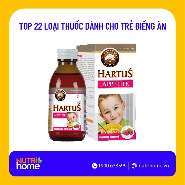 Siro Hartus Appetite kết hợp vitamin và thảo dược tự nhiên
