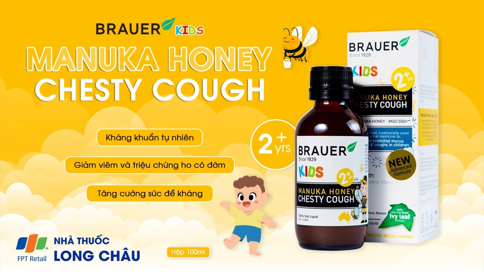 siro trị sổ mũi Brauer Úc cho bé