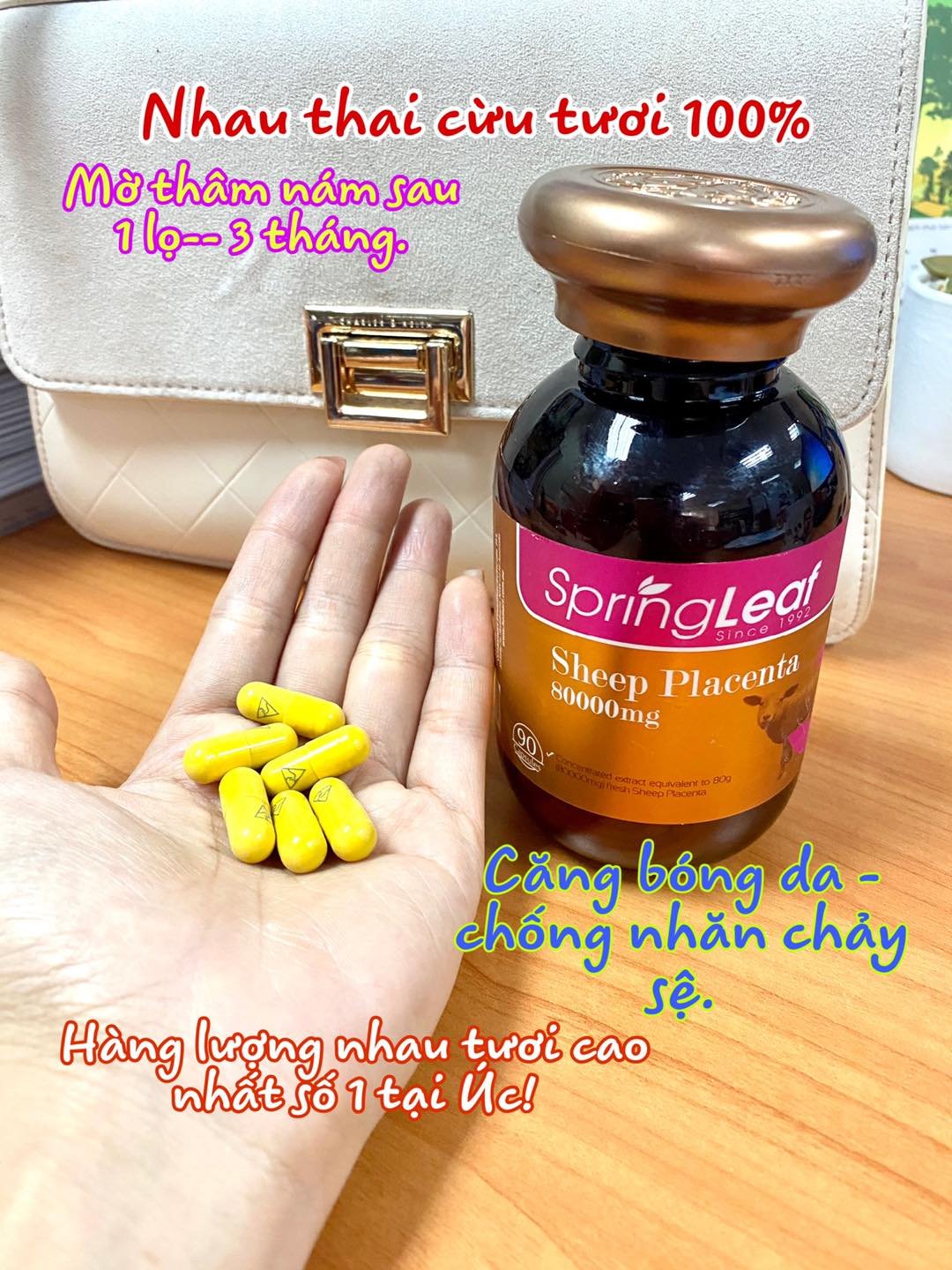 spring-leaf-sheep-placenta-80-000mg-1 viên uống nhau thai cừu