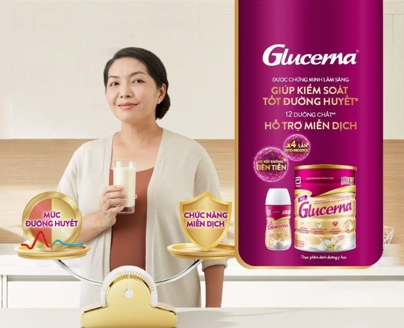 Sữa Abbott Glucerna, lựa chọn hàng đầu cho người bệnh tiểu đường