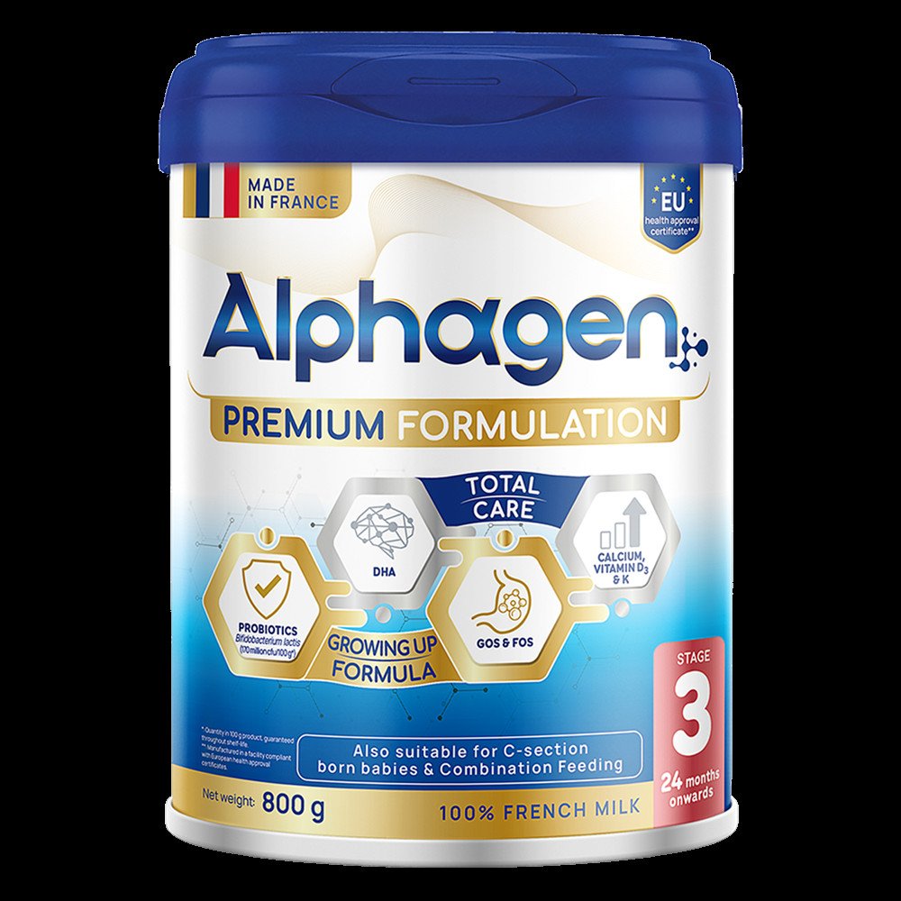 Sữa Alphagen Premium Formulation Total Care hỗ trợ phát triển trí não toàn diện