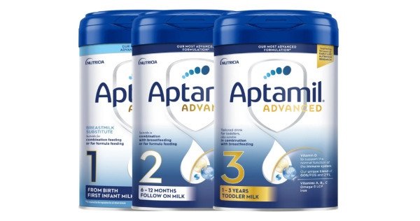 Sữa Aptamil Advanced Anh số 1-3 tăng cường miễn dịch cho trẻ