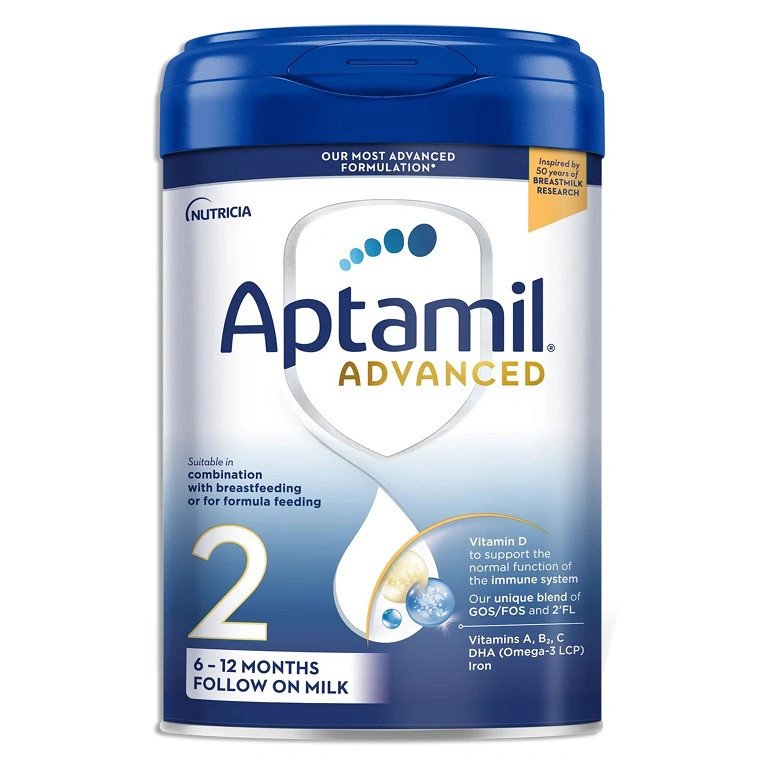Sữa Aptamil Anh có công thức giàu dưỡng chất, hương vị thơm nhẹ