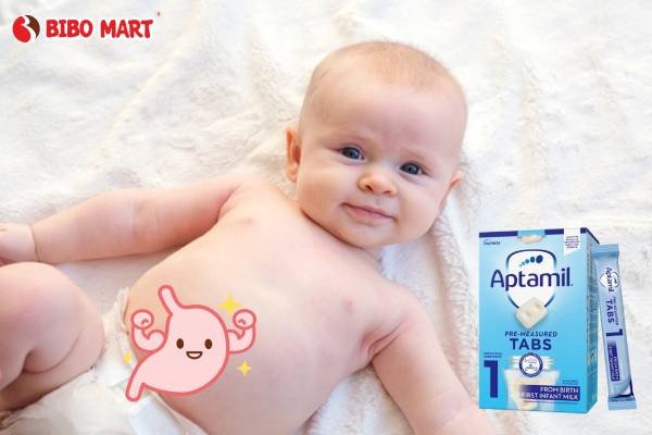 Sữa Aptamil thanh giúp tăng cường hệ tiêu hóa và miễn dịch cho bé