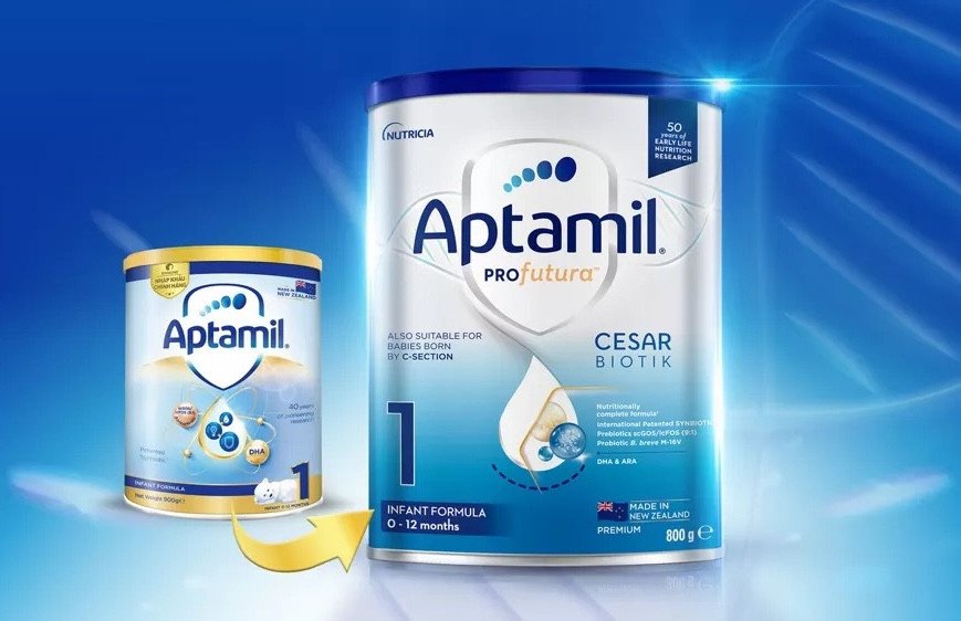 Sữa bột Aptamil Profutura Cesarbiotik số 1 380g (0 – 12 tháng) hỗ trợ miễn dịch