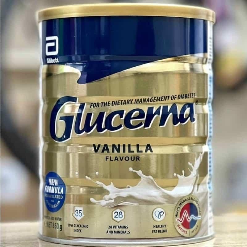 Sữa bột Glucerna cao cấp, dinh dưỡng chuyên biệt cho người tiểu đường