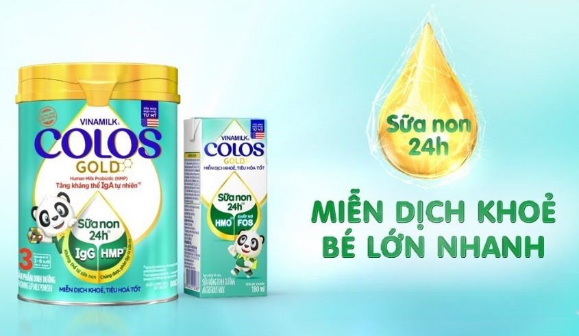 Sữa bột Vinamilk ColosGold số 3 800g (2 - 6 tuổi) hỗ trợ tăng cường hệ miễn dịch