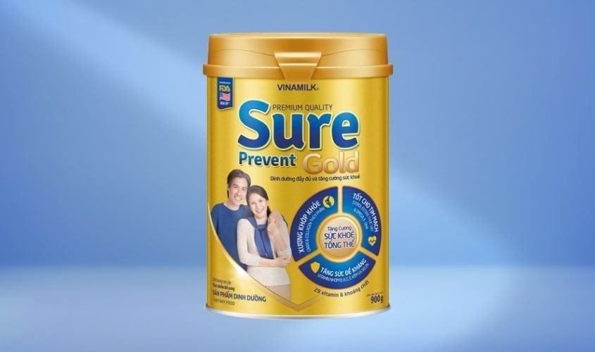 Sữa bột Vinamilk Sure Prevent, giúp tăng cường sức khỏe tổng thể cho người ốm