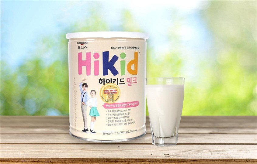 Sữa Hikid hương vani hỗ trợ sức đề kháng cho bé phát triển toàn diện