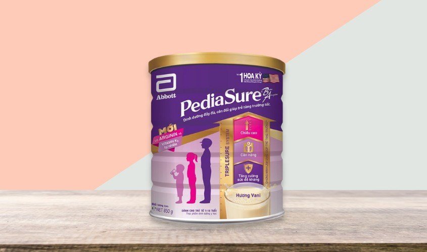 Sữa Pediasure BA hương vani giúp bé tăng cân và phát triển toàn diện