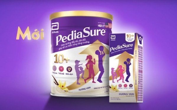Sữa Pediasure Việt Nam với công thức được nghiên cứu riêng cho thể trạng trẻ em Việt.