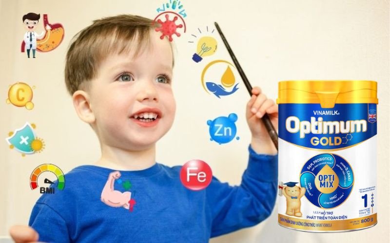 Sữa Vinamilk Optimum Gold, giải pháp dinh dưỡng giúp trẻ phát triển trí não và chiều cao