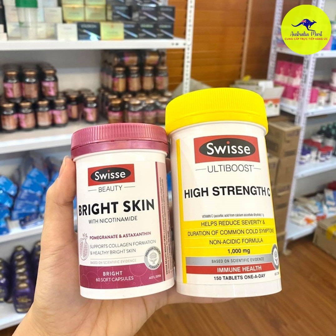 Viên uống trắng da Swisse Bright Skin