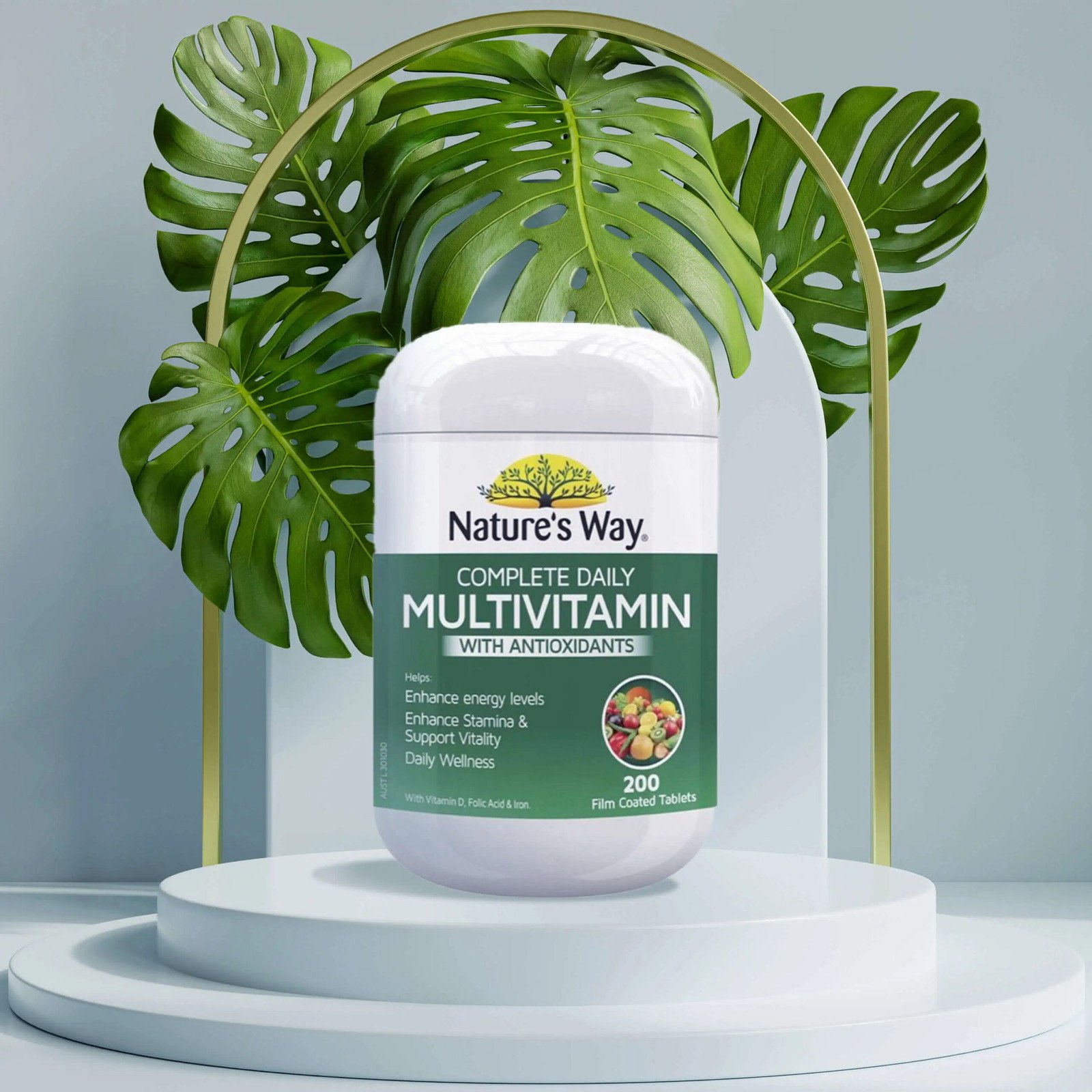 Thành phần đa dạng trong vitamin tổng hợp Nature's Way Complete Daily hỗ trợ sức khỏe