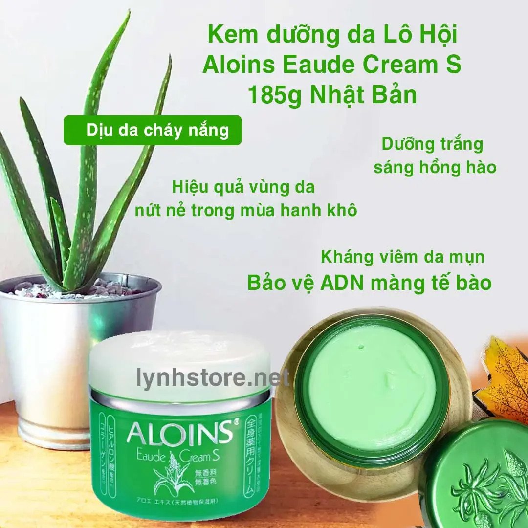 Thành phần dưỡng ẩm sâu trong kem lô hội Nhật giúp da mềm mịn