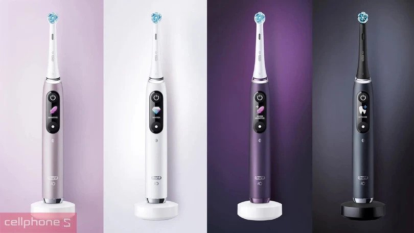 Thiết kế thân máy nhỏ gọn và chống trượt của bàn chải điện Oral-B