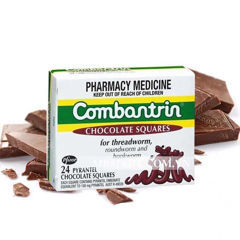 Thuốc tẩy giun Socola Úc Combantrin