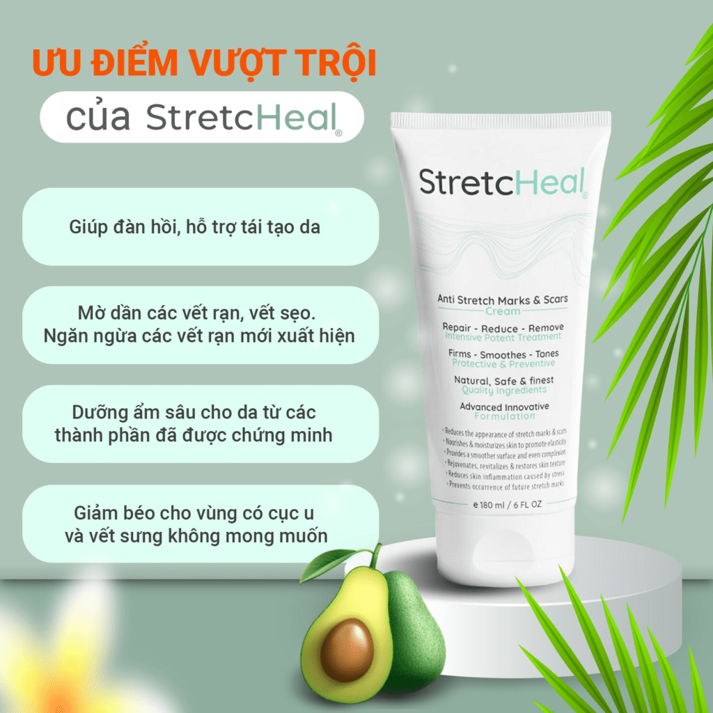 Ưu Điểm Vượt Trội Của Kem Trị Rạn Stretcheal - StretcHeal