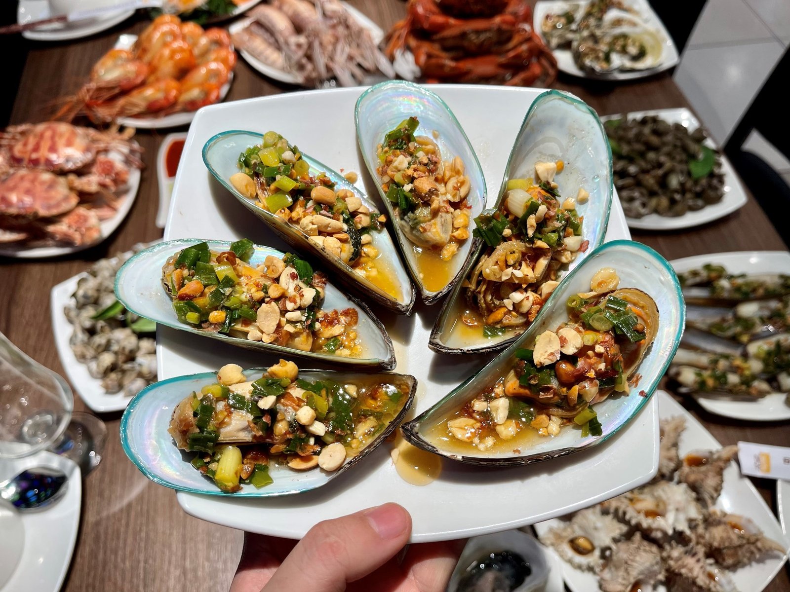 Vẹm xanh mở vỏ sẵn sàng chế biến, minh họa cho mussel tươi