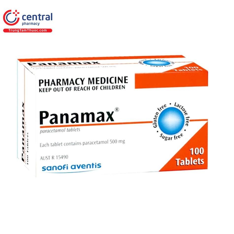 Vỉ thuốc Panamax 500mg